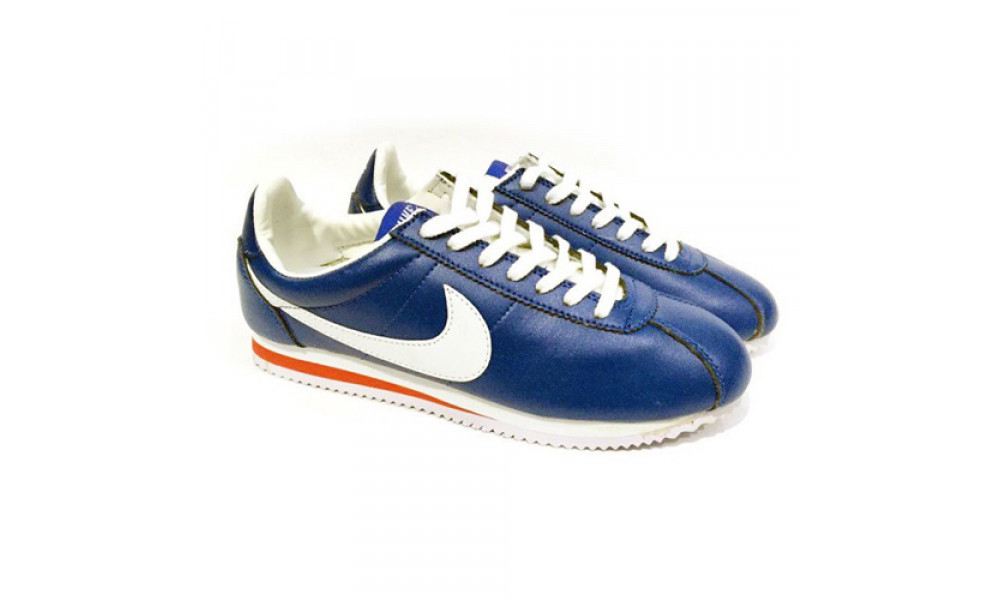 Nike cortez baby shop blue and white